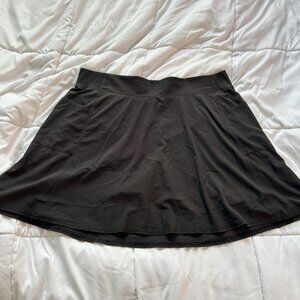32 Degrees Cool Tech Womens XL Golf Tennis Skort Skirt Black Lightweight Pockets